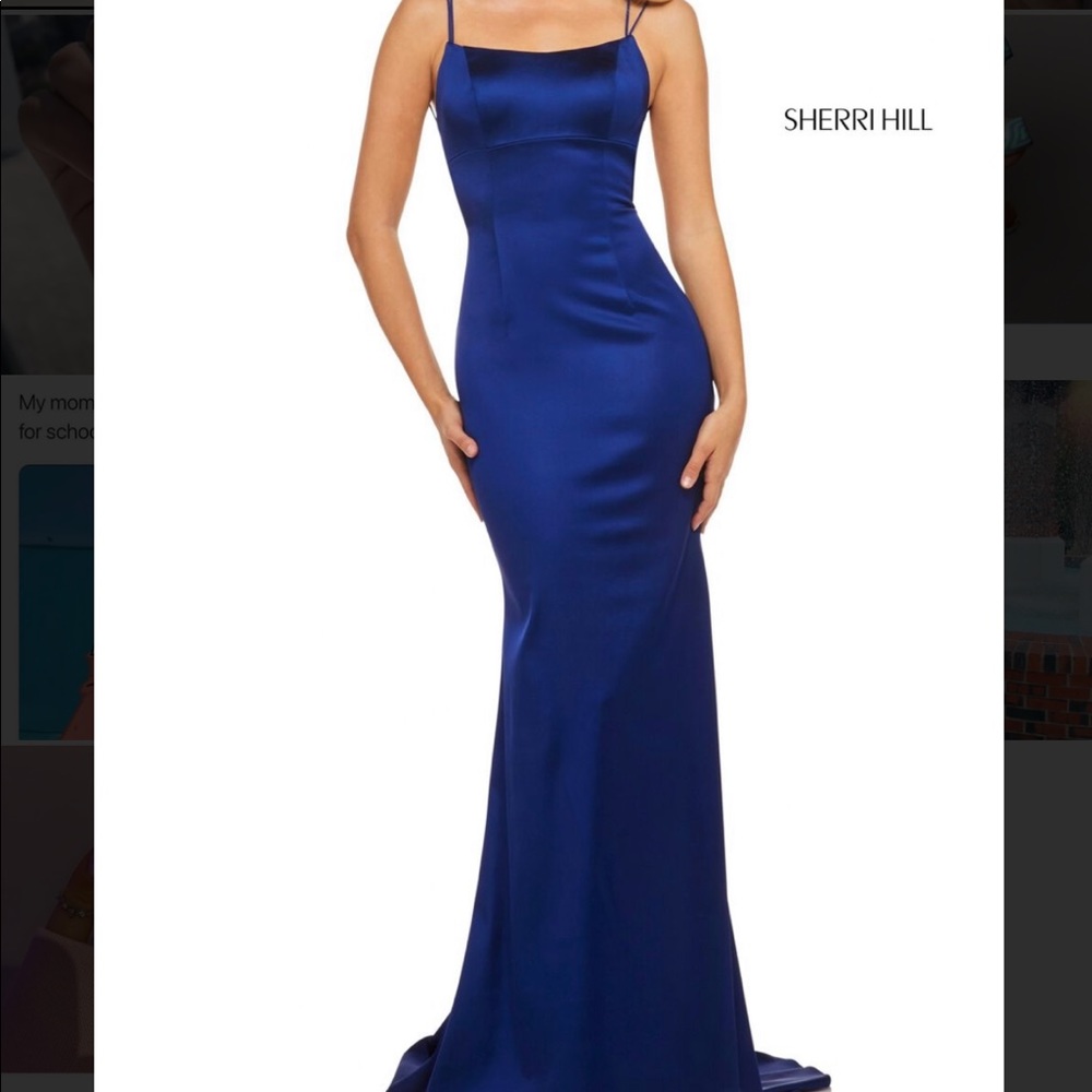 Royal blue Sherri hill formal dress